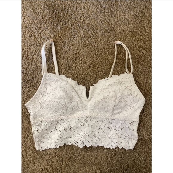 🎀Victoria’s Secret PINK White Lace Bralette (XS) - Picture 1 of 6